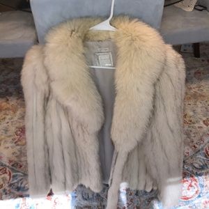 Silver Fox fur coat